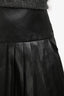 Bardot Black Vegan Leather Pleated Mini Skirt Size 4