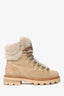 Jimmy Choo Brown Suede Shearling Hiking Boots Size 36.5
