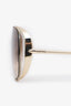 Loewe Gold Tone Signature LW40148U Cutout Square Sunglasses