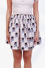 Miu Miu Pink Patterned Mini Skirt Size 40