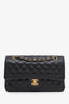 Pre-loved Chanel™ 2019 Black Caviar Leather Quilted Classic Medium Double Flap Bag GHW