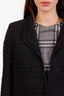 Pre-loved Chanel™ 2014 Black Tweed La Petite Veste Jacket Size 40