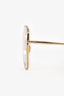 Chloe Gold 380 Square Clear Sunglasses