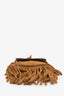 Saint Laurent Brown Suede Fringe Toy Monogram Anita Crossbody Bag