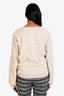 Lemaire Cream Wool Blend Button Front Sweater Size M