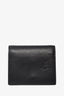 Christian Louboutin Black Leather Spike Money Clip Bifold Wallet