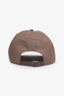 Brunello Cucinelli Brown Linen Wool Sparkling Baseball Cap Size M
