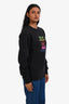 Balenciaga Black/Multicolour Cotton New Logo Out Printed Sweatshirt Size XS