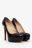 Christian Louboutin Black Patent Leather Platform Pumps Size 39.5