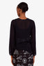 Max Mara Black Sheer Long Sleeve Top Size 36