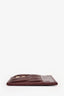 Miu Miu Burgundy Leather Logo Card Holder