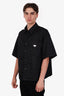 Prada Black Re-Nylon Short Sleeve Bowling Shirt Size XL Mens