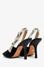 Christian Dior Black Velvet 'J'adior' Slingback Heels Size 38