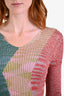 Missoni Multicolour Metallic Knit V-Neck Top Size 40