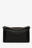 Pre-Loved Chanel™ 2016-17 Black Quilted Caviar Leather Old Medium Boy Bag