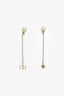 Christian Dior Pearl La Petite Tribale Dangle Chain Earrings