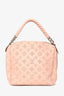 Louis Vuitton 2018 Magnolia Pink Mahina Leather Babylone Chain BB with Strap