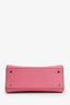 Jimmy Choo Pink Cheri Leather Book Tote