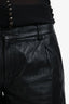 Vince Black Leather Mini Shorts Size 4