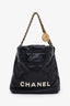 Pre-loved Chanel™ 2022+ Black Quilted Calfskin Mini 22 Bag