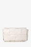 Bottega Veneta White Leather Intrecciato Belt Bag