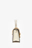 Gucci Cream Leather Web Star Edition Mini Sylvie Top Handle with Strap