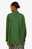 Reformation Green Cotton 'Will' Oversized Button-Up Top Size S