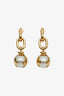 Louis Vuitton Gold Tone Boucles d'Oreilles Knotty Pearl Earrings