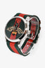 Gucci Red/Green Web Strap 'Le Marché des Merveilles' Watch