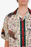 Gucci Multicolour Birds Of Prey Pattern Silk Bowling Shirt Size 56 Mens