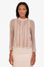Zimmermann Beige Metallic Cardigan Size 1