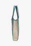 Hermès Blue Leather Canvas 'Petit H Bell' Tote