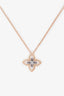 Roberto Coin 18K Yellow Gold Diamond Princess Flower Filigree Small Pendant Necklace