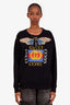 Gucci Black Logo Sequin Butterfly Embroidery Sweatshirt Size S