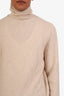 Pal Zileri Beige Cashmere Turtleneck Sweater est Size S Mens