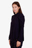 See by Chloe Navy Ruffle Sleeve Blouse Size 36