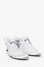 Prada White PVC Vinyl Logo Mules 36