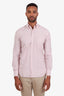 Loro Piana Pink Cotton Silk Button Up Shirt Size XS Mens