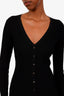 Veronica Beard Black Button Down Knit Midi Dress Size XS