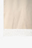 Loro Piana Cream/Tan Two-Tone Cashmere Fringe Scarf