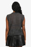 Philosophy di Alberta Ferretti Grey Mohair Sleeveless Top Size S