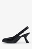 Christian Dior Black Patent Leather 'Sweet D' Slingback Heels Size 38