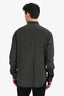Alexander McQueen Black Silk Skull Long Sleeve Button Down Shirt Estimated Size M Mens
