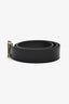 Louis Vuitton Black Leather LV Initial Belt Size 100 Men's