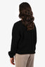Brunello Cucinelli Black Cashmere V-Neck Knit Sweater Size XL