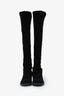 Stuart Weitzman Black Suede Knee High Boots Size 7