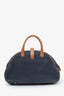 Christian Dior 2001 Blue Denim Double Saddle Bowler Bag