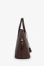 Hermès Chocolat Ostrich Bolide 35 Bag with Strap