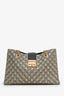 Gucci Beige/Black GG Supreme Monogram Bees Medium Padlock Tote