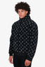 Louis Vuitton Black Monogram Fleece Zip-Up Jacket Size M Mens